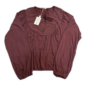 NWT Lucky Brand Peasant Top Size S